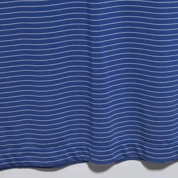 Nike Golf Polo Shirt womens XL Blue Stripe Collared Tour Performance Dri Fit - Picture 6 of 9
